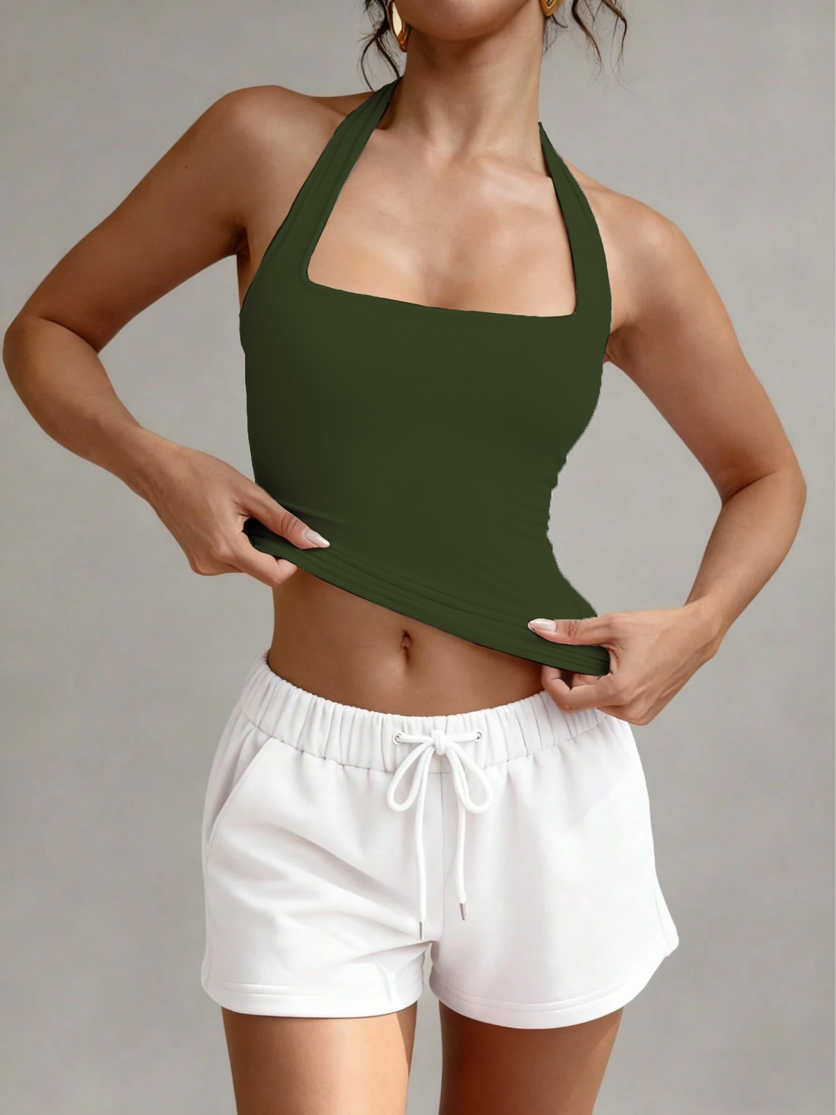 RǏWYÑ | Minimalist Halter Tank Top