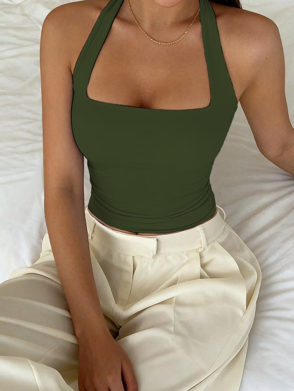 RǏWYÑ | Minimalist Halter Tank Top