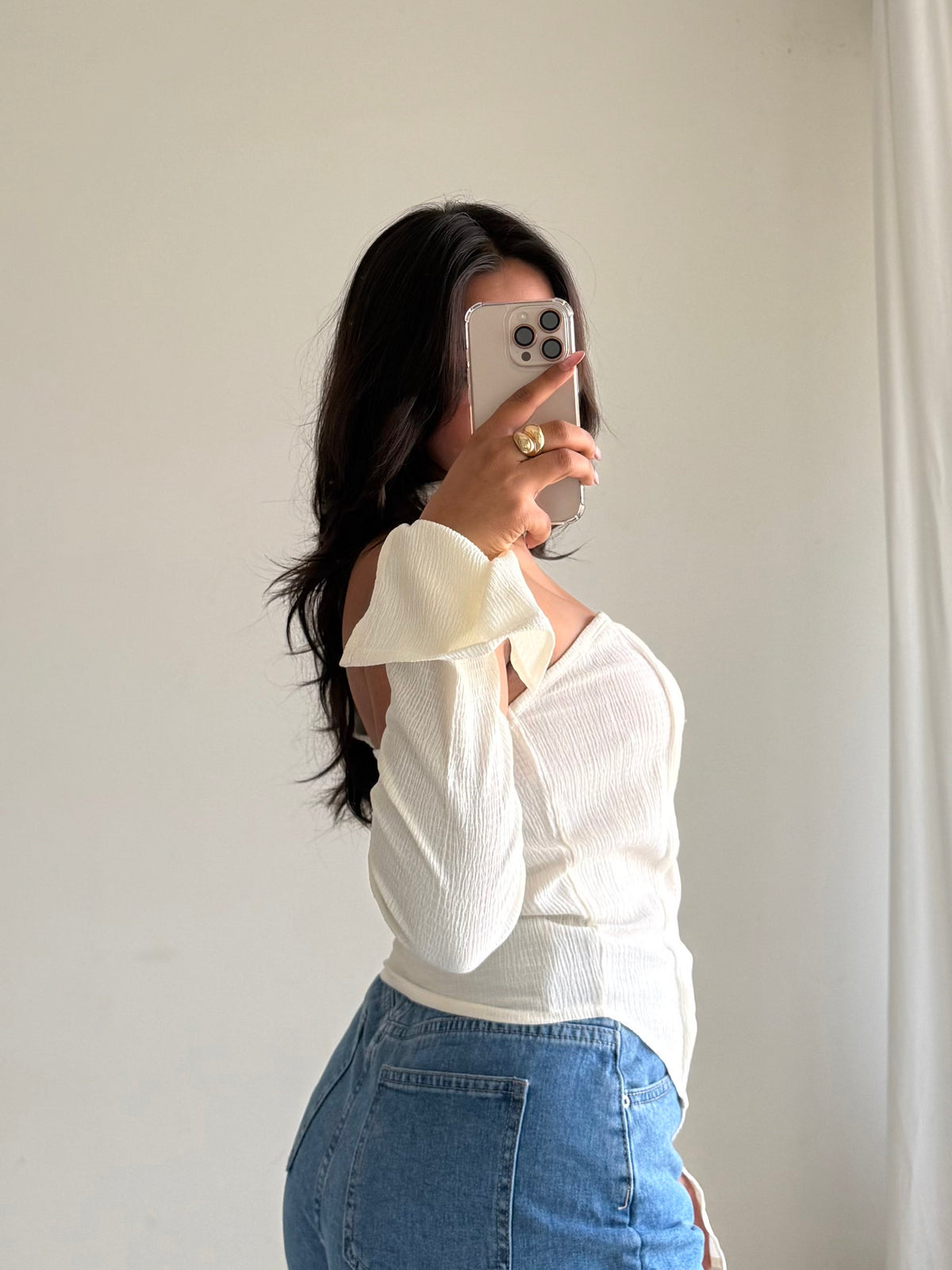 RǏWYÑ | Chic Halter Neck Detachable Sleeves Top
