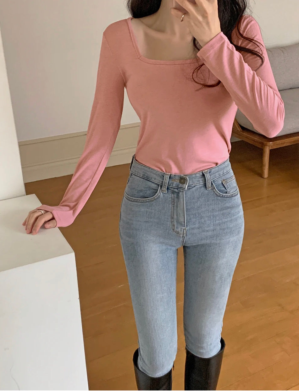 RǏWYÑ | Daily Passion Square Neck Sleeve Top