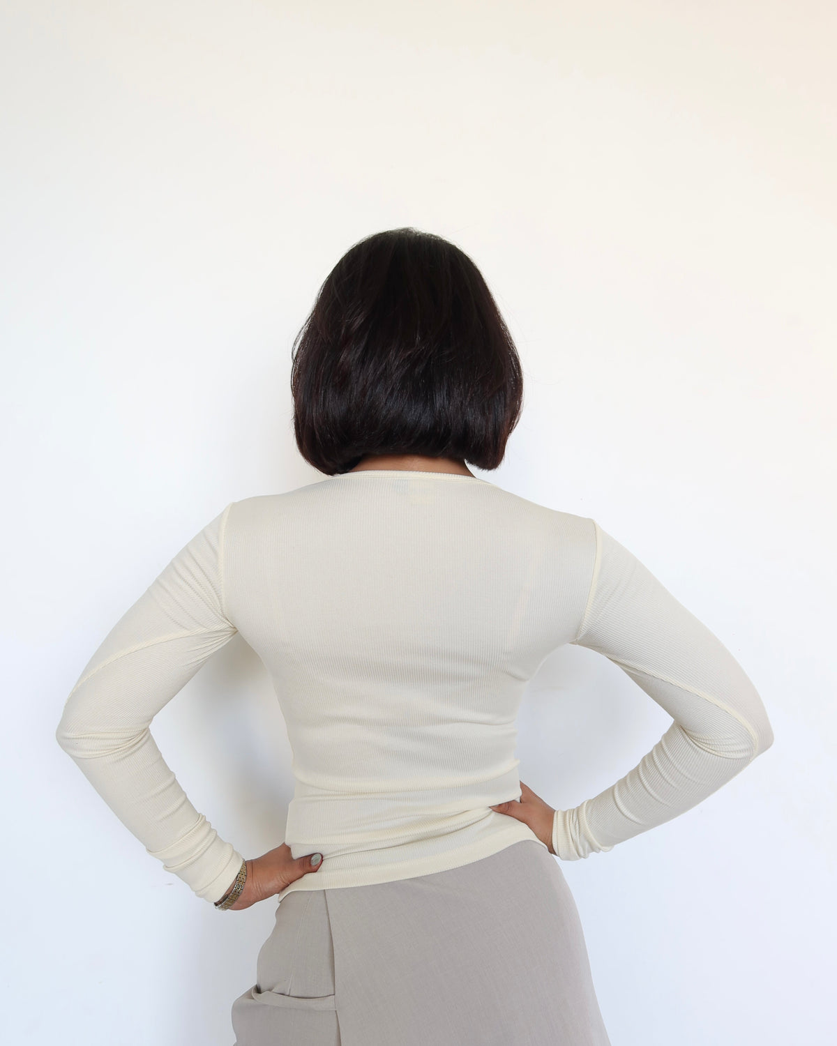 RǏWYÑ | Soft Touch Rib Long-Sleeve Top