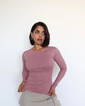 RǏWYÑ | Soft Touch Rib Long-Sleeve Top