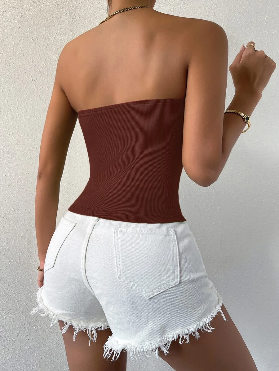 RǏWYÑ | Baesic Rib Knit Tube Top