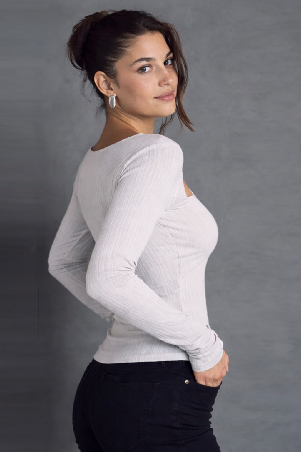 RǏWYÑ | Knit Frame Full Sleeve Top