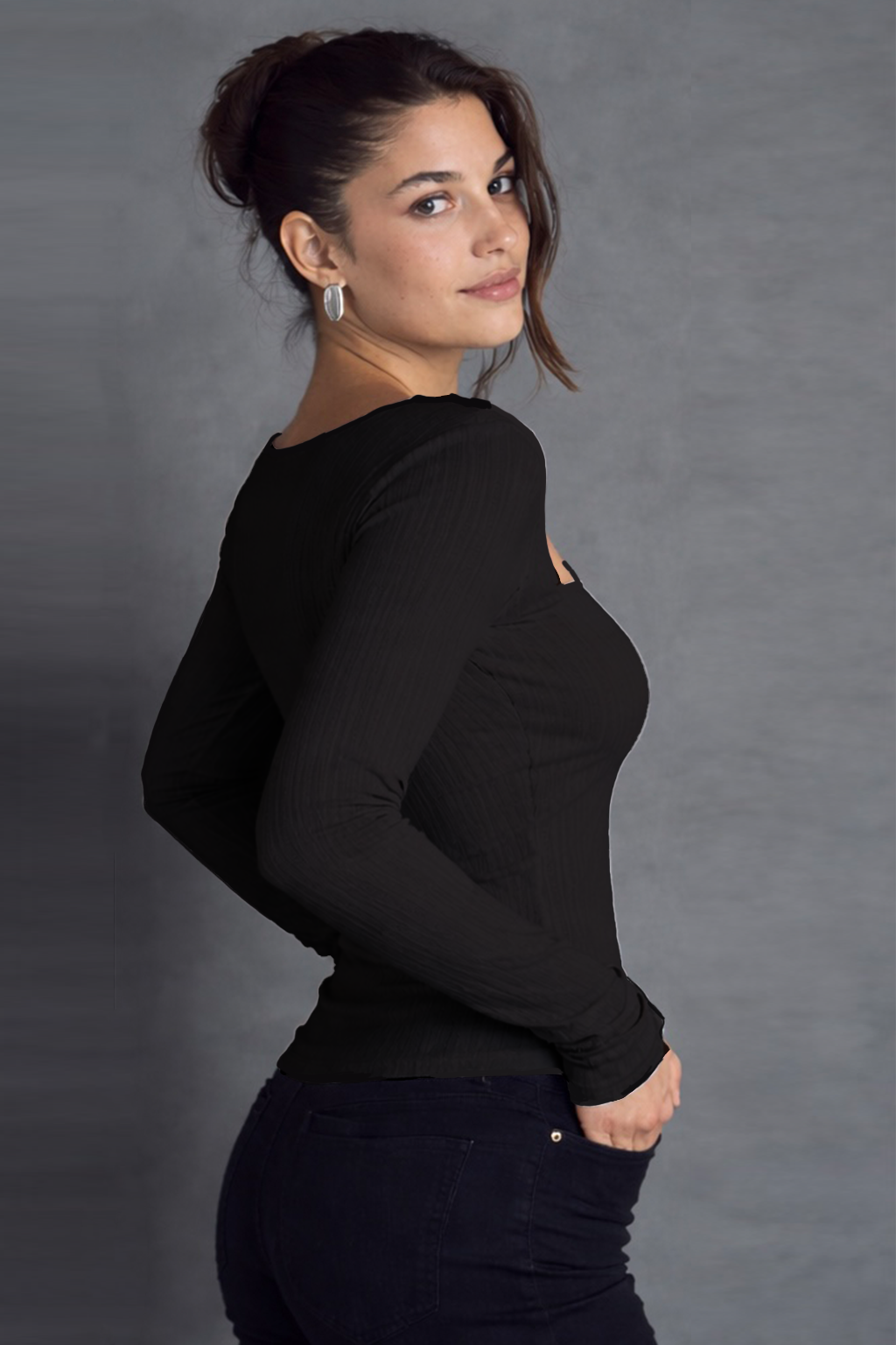 RǏWYÑ | Knit Frame Full Sleeve Top