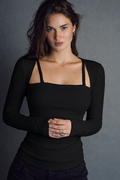 RǏWYÑ | Knit Frame Full Sleeve Top