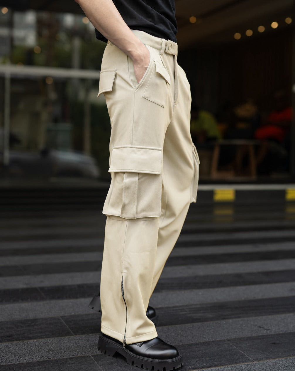RIWYN K-Trend Multi Pockets Zippered Cargo Pantss