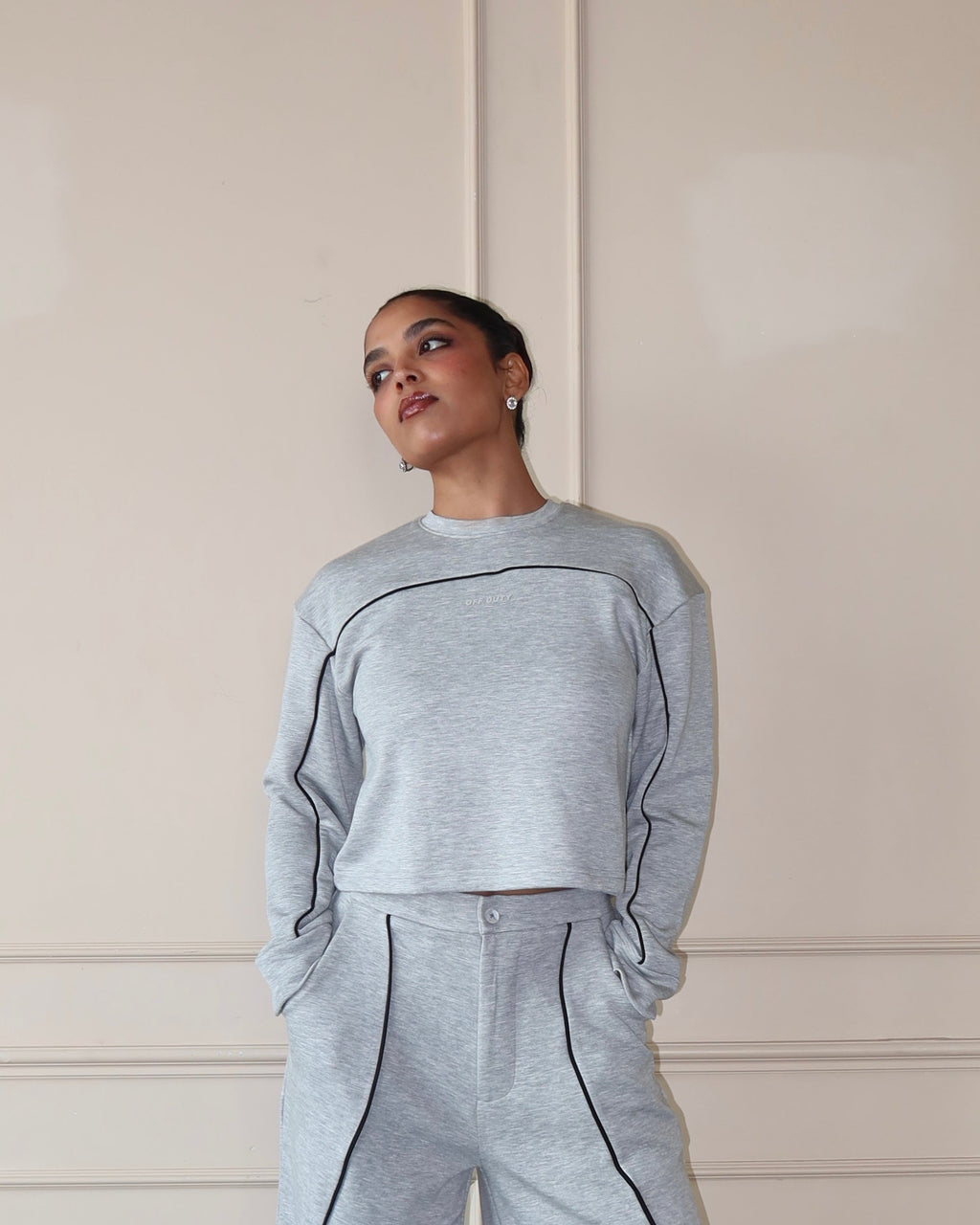 RǏWYÑ | Cloud Contrast Full Sleeve Top