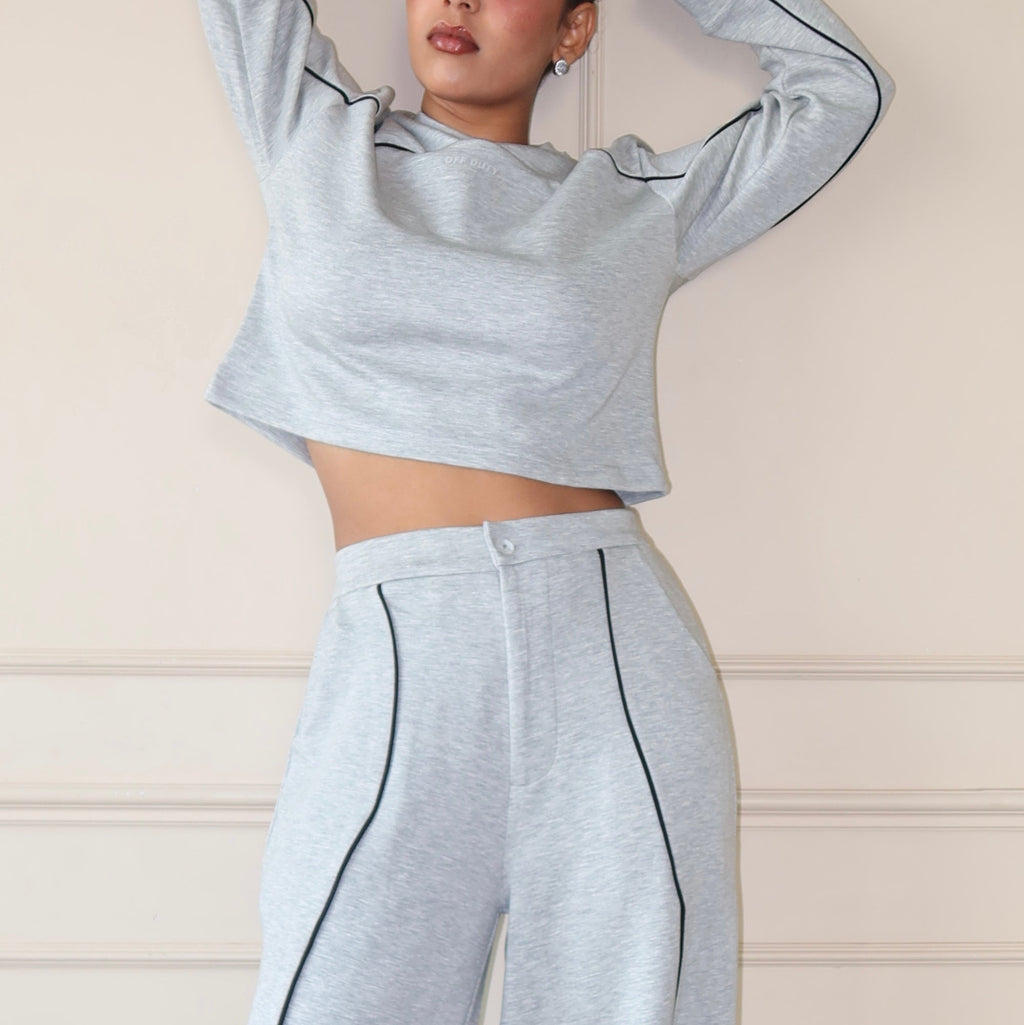 RǏWYÑ | Cloud Contrast Full Sleeve Top