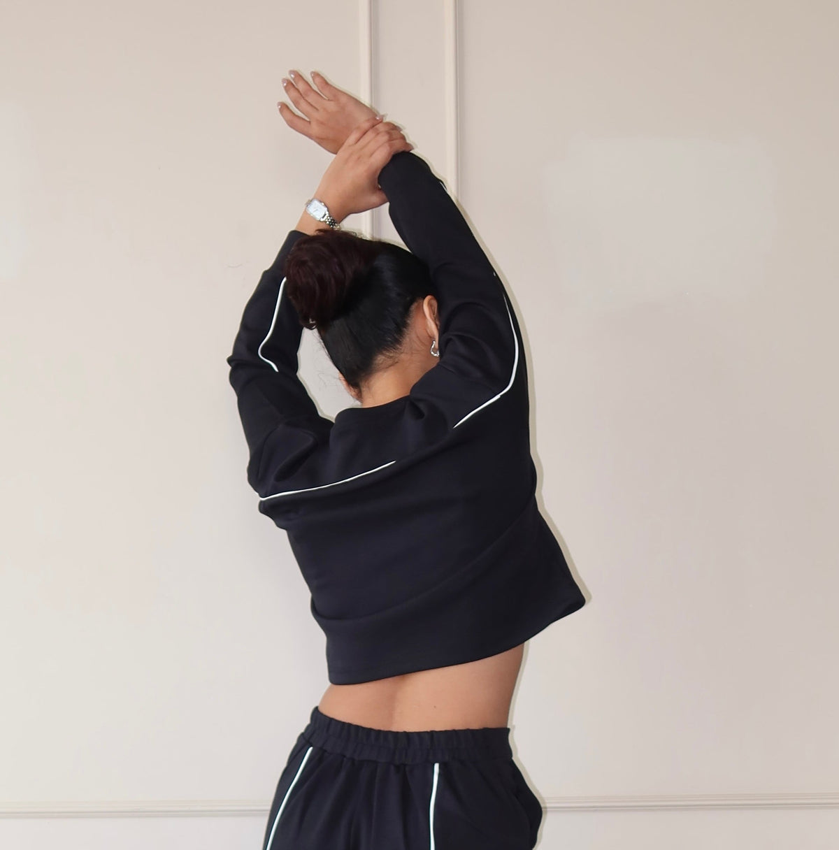 RǏWYÑ | Cloud Contrast Full Sleeve Top