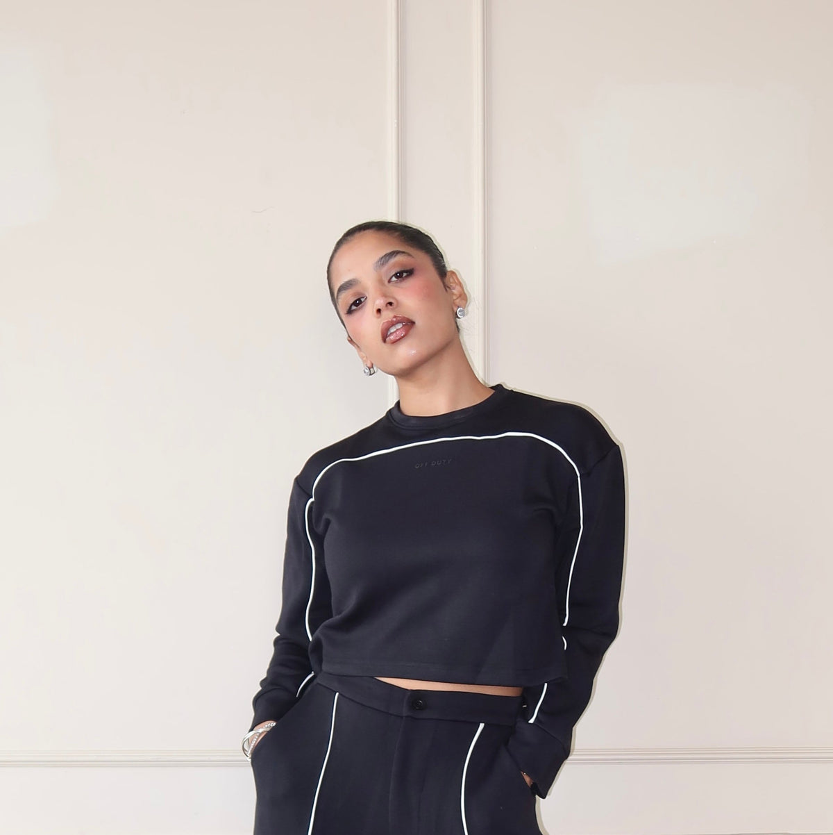 RǏWYÑ | Cloud Contrast Full Sleeve Top