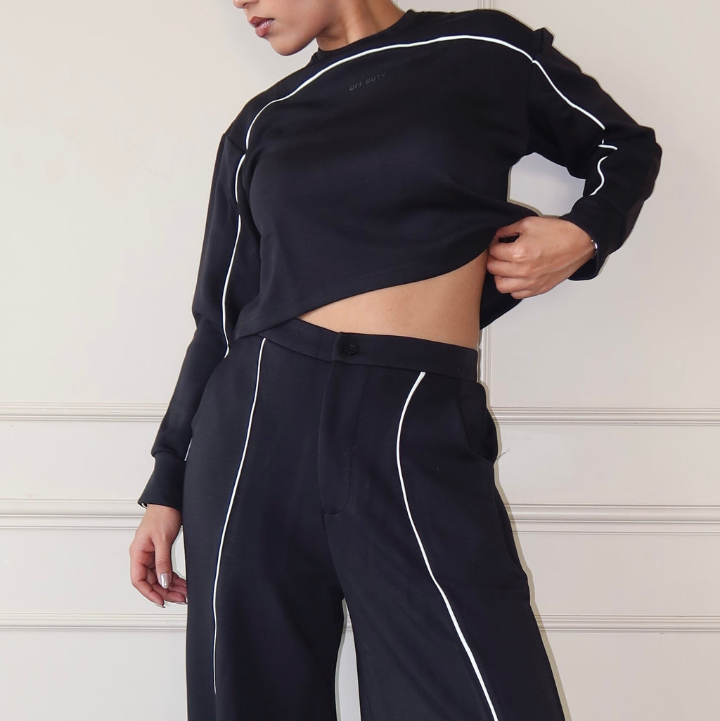 RǏWYÑ | Cloud Contrast Full Sleeve Top