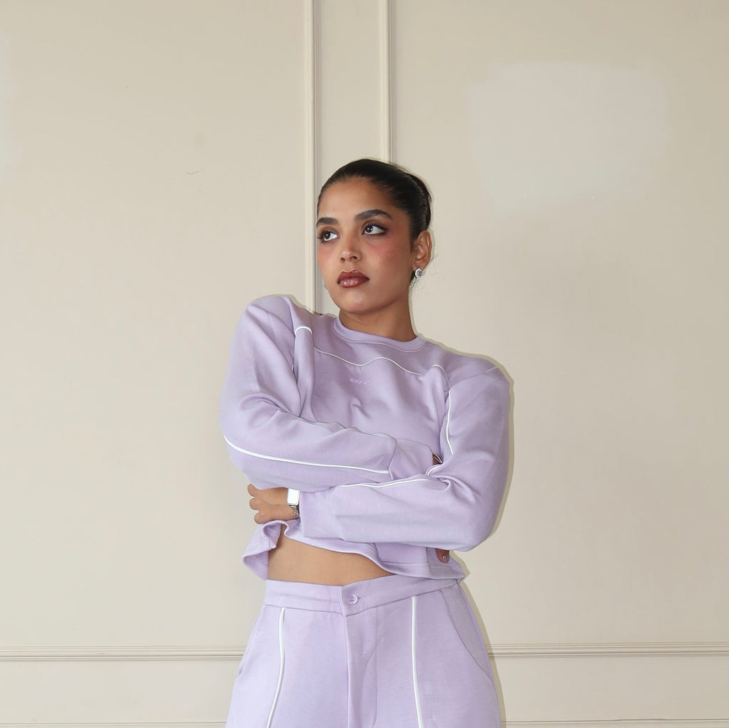 RǏWYÑ | Cloud Contrast Full Sleeve Top