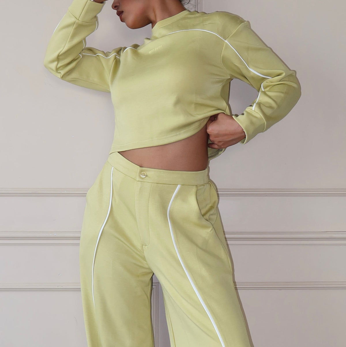 RǏWYÑ | Cloud Contrast Full Sleeve Top