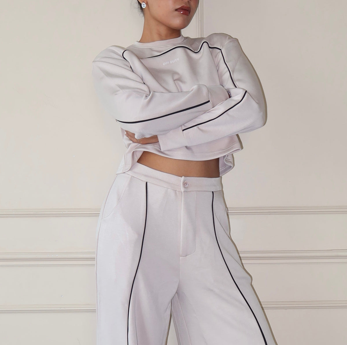 RǏWYÑ | Cloud Contrast Full Sleeve Top