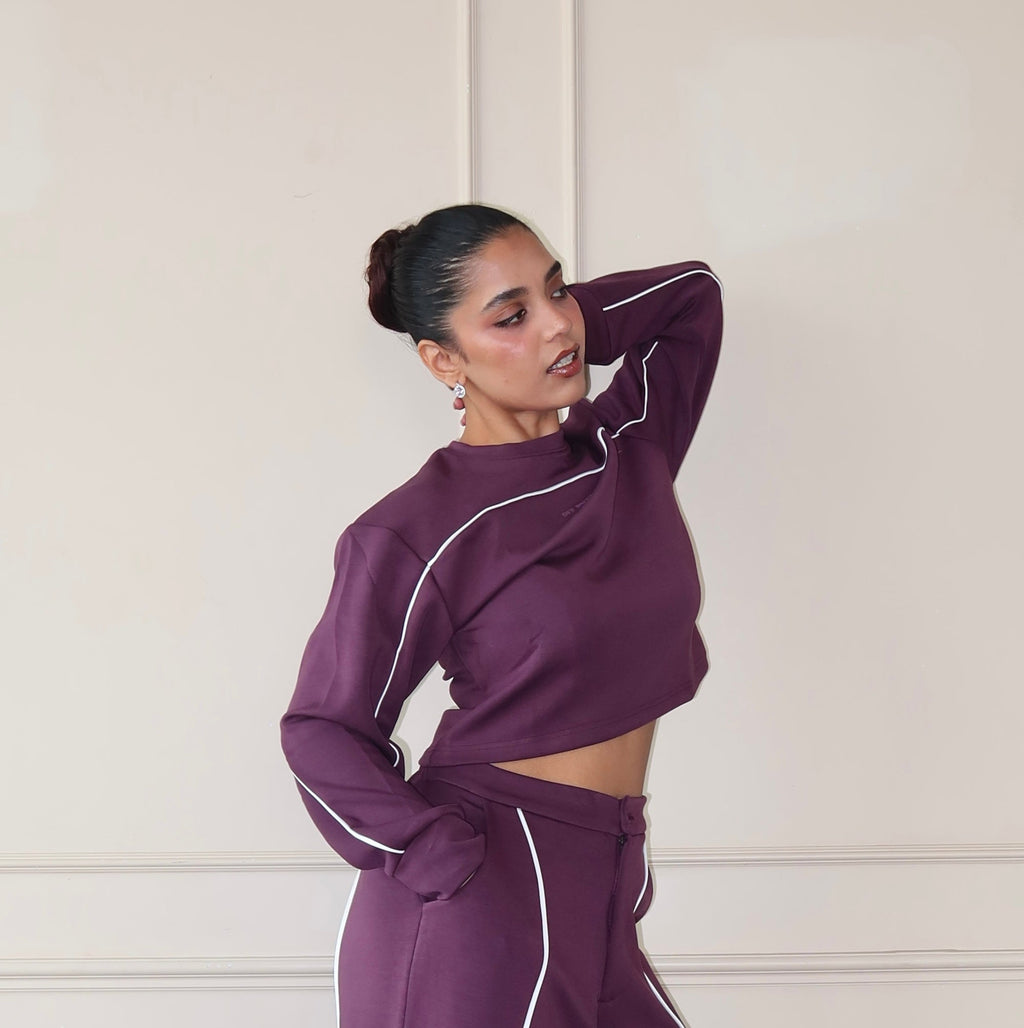 RǏWYÑ | Cloud Contrast Full Sleeve Top