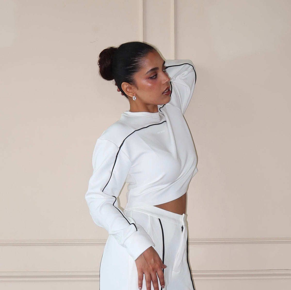 RǏWYÑ | Cloud Contrast Full Sleeve Top
