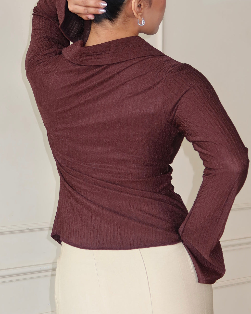 RǏWYÑ | Sleek Retro Texture Shirt
