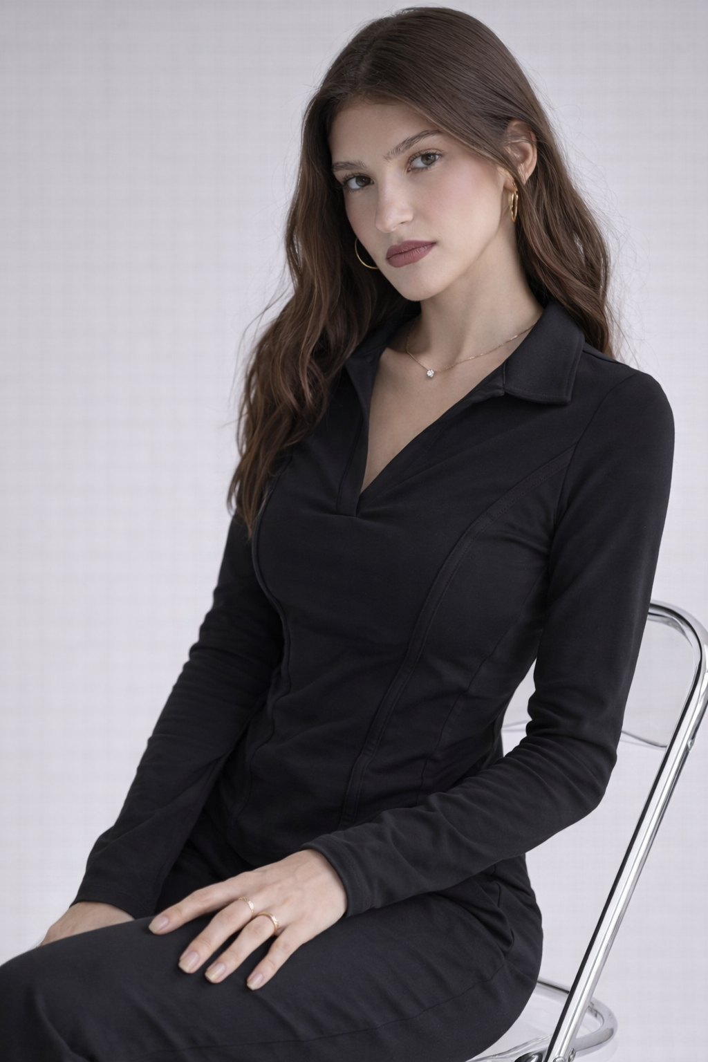 RǏWYÑ | Princess Seam Collared Top