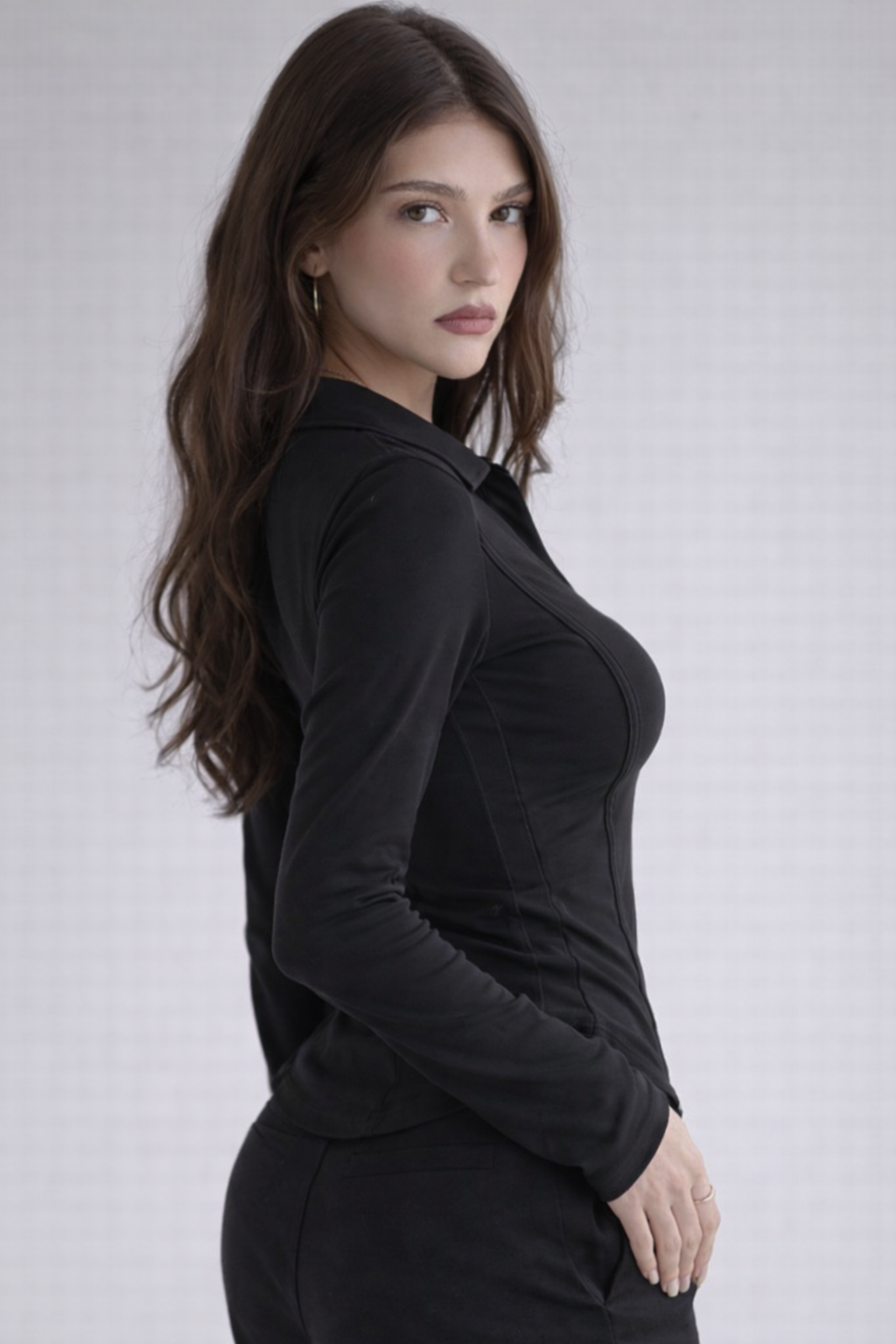 RǏWYÑ | Princess Seam Collared Top