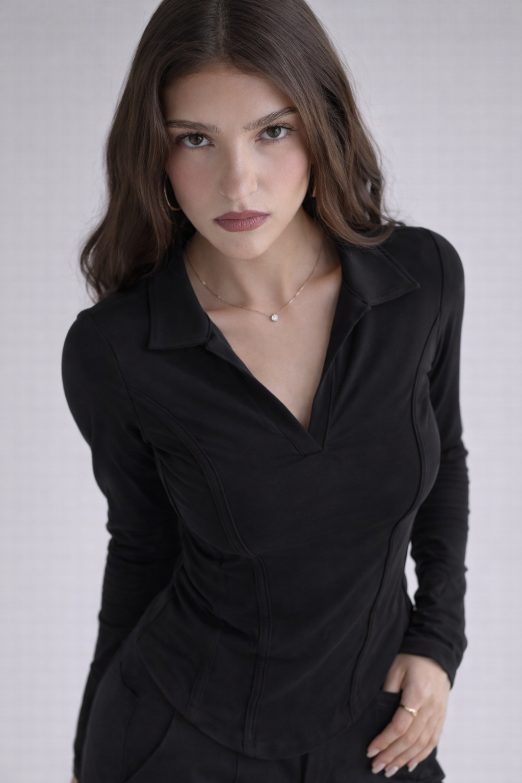 RǏWYÑ | Princess Seam Collared Top