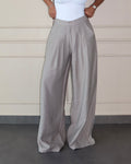 RǏWYÑ | Defined Pleats Wide Leg Pants