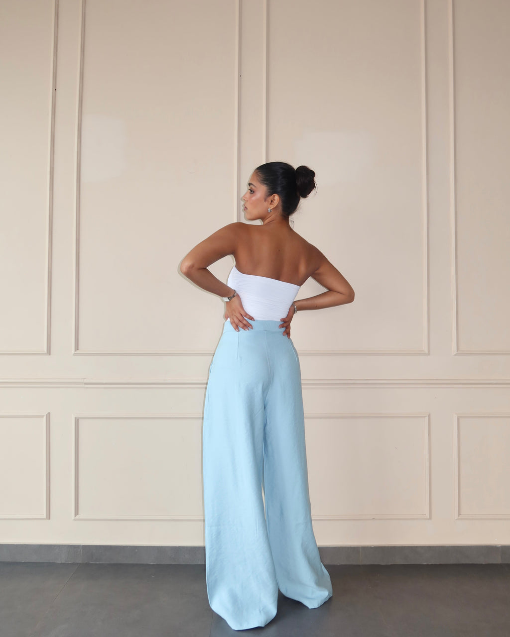 RǏWYÑ | Defined Pleats Wide Leg Pants