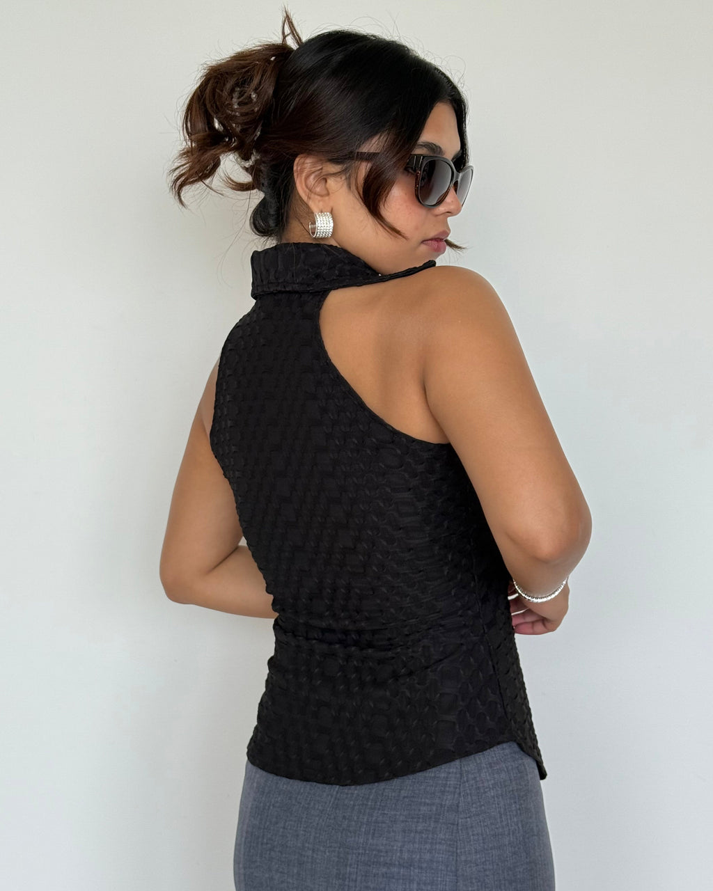 RǏWYÑ | Anabell Halter Textured Shirt