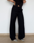 RǏWYÑ | Posh Pattern Wide High-Waist Pants