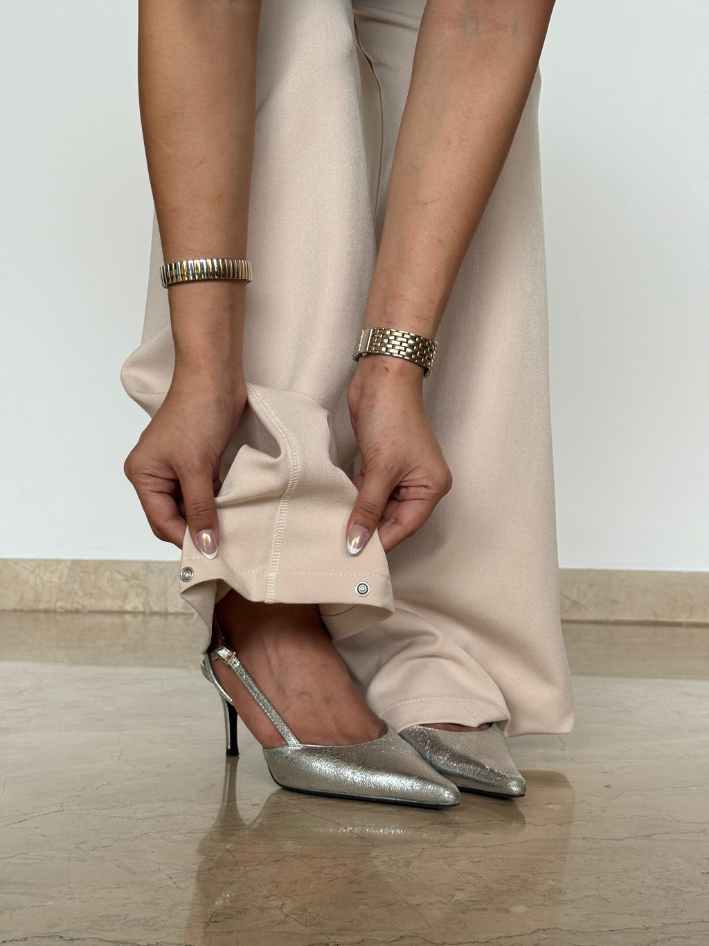RǏWYÑ | Posh Pattern Wide High-Waist Pants