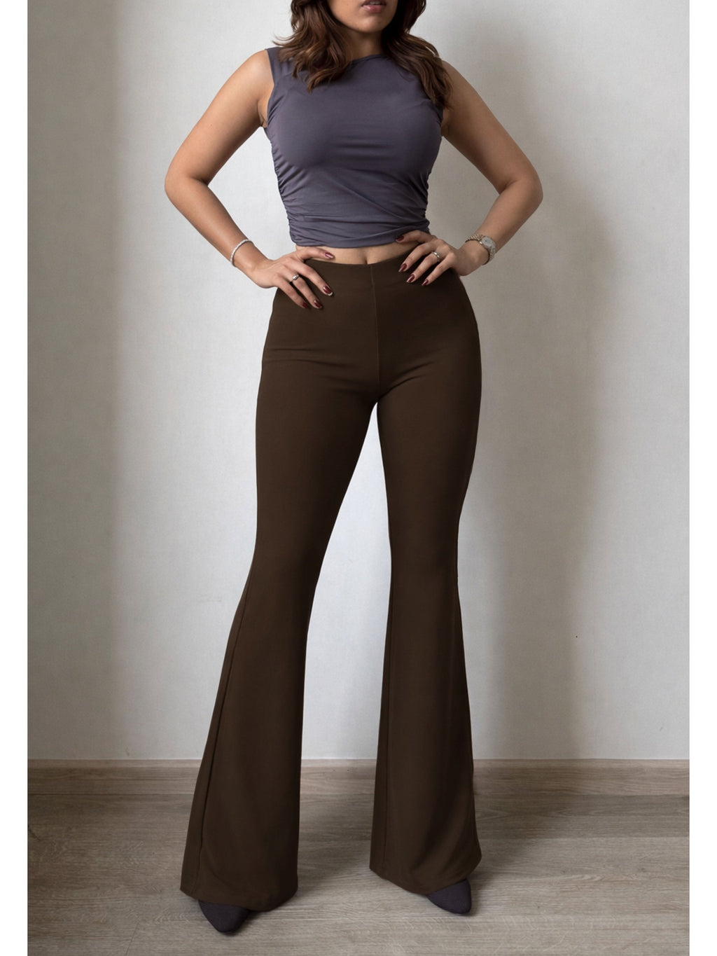 RǏWYÑ | Fit & Flare Seamless Trousers
