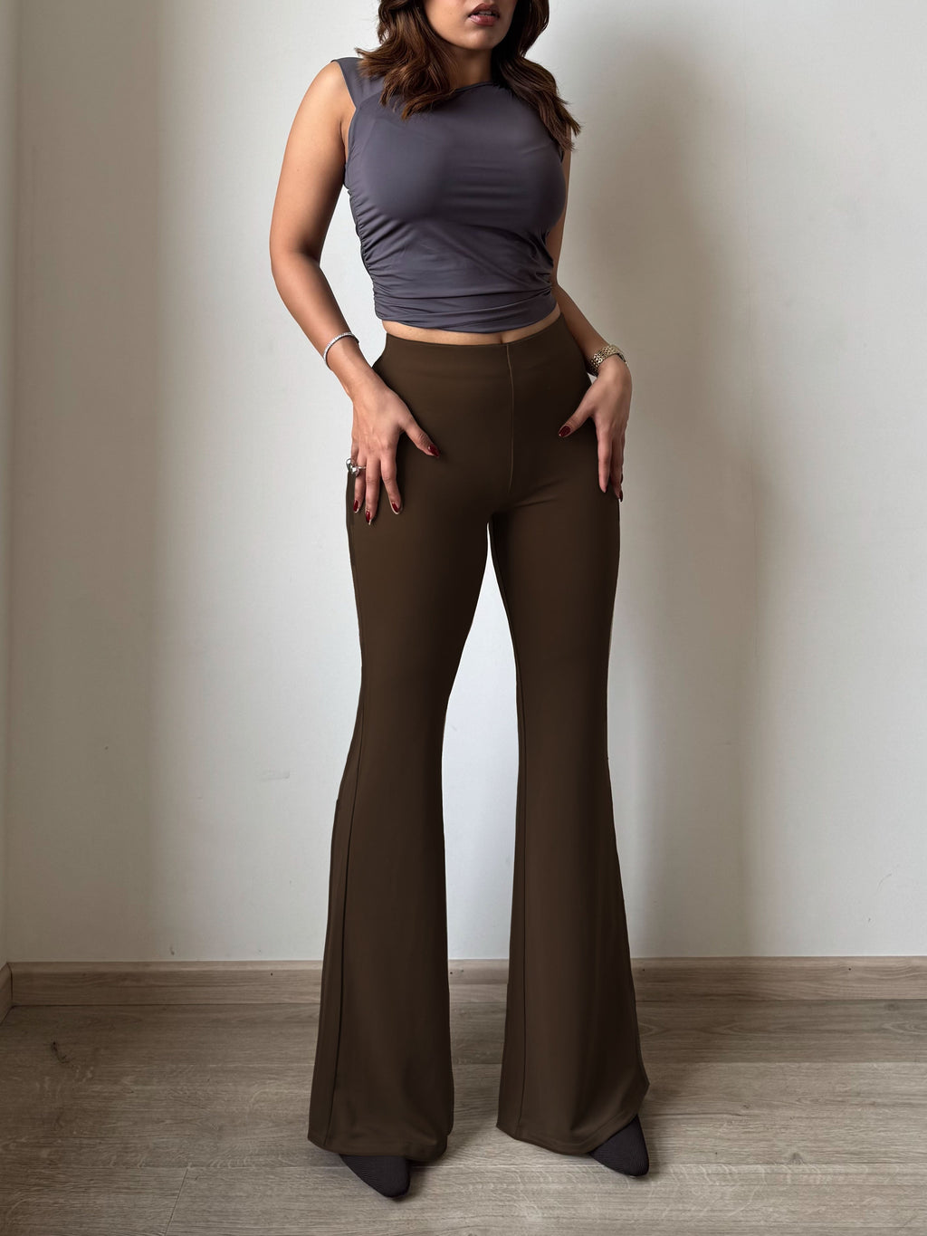 RǏWYÑ | Fit & Flare Seamless Trousers