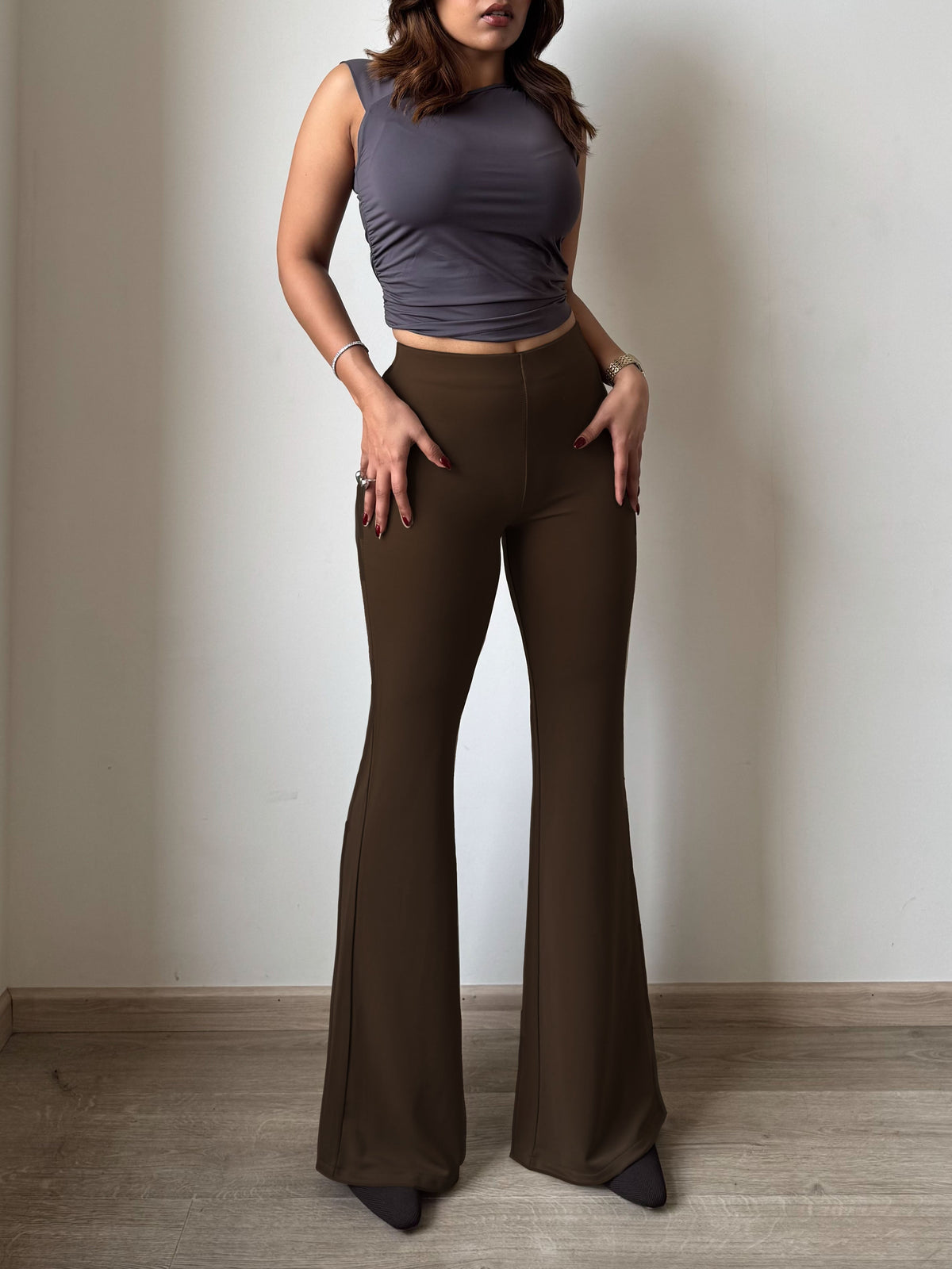 RǏWYÑ | Fit & Flare Seamless Trousers