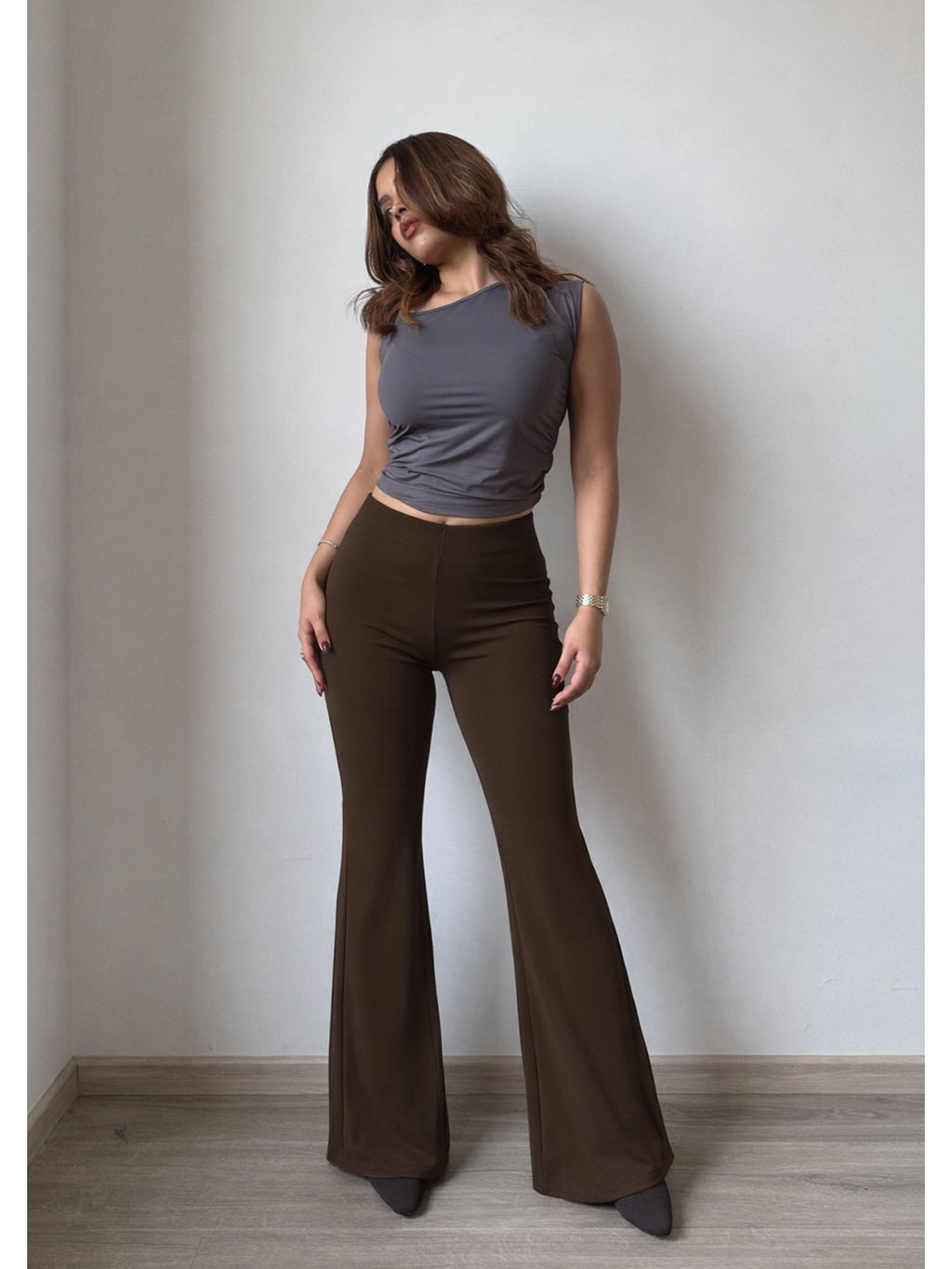 RǏWYÑ | Fit & Flare Seamless Trousers