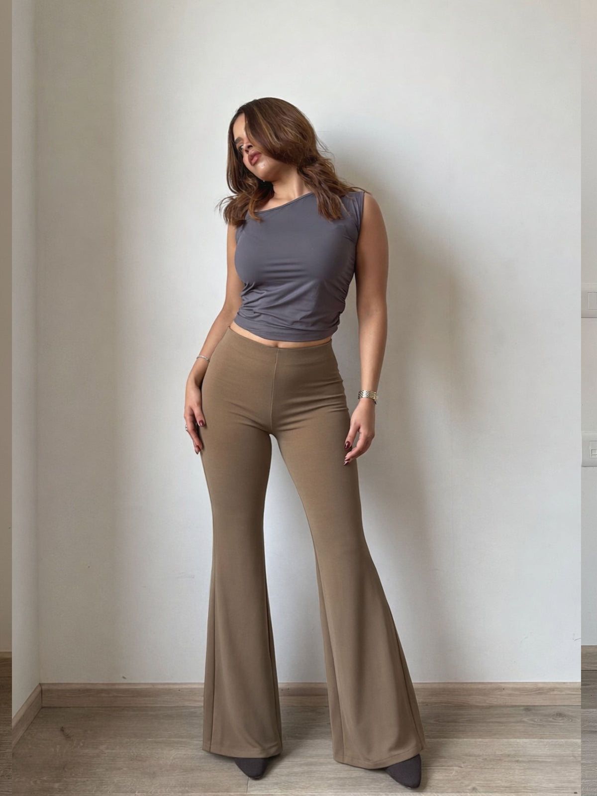 RǏWYÑ | Fit & Flare Seamless Trousers