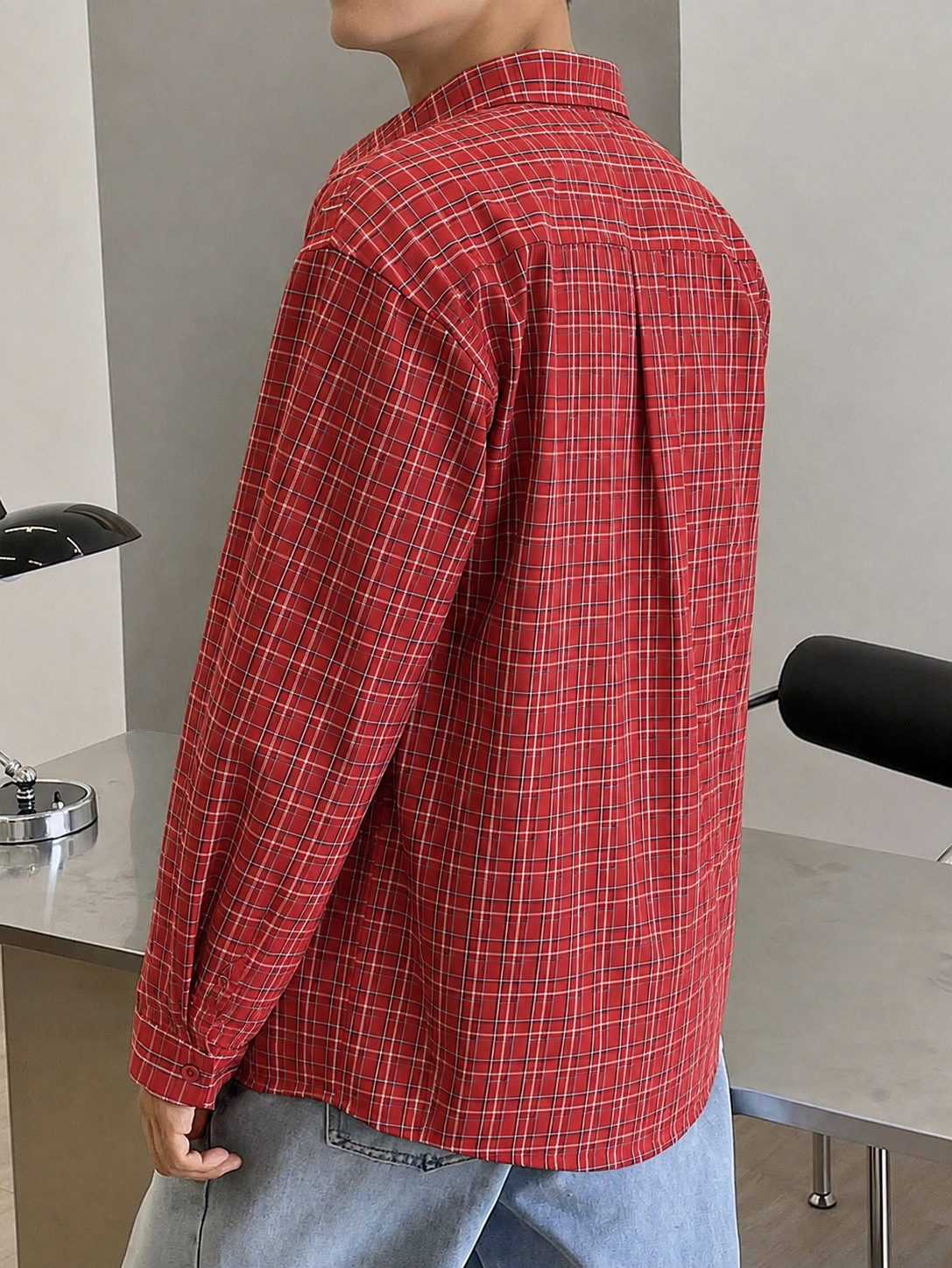 RIWYN Highland Check Relaxed Fit Shirt