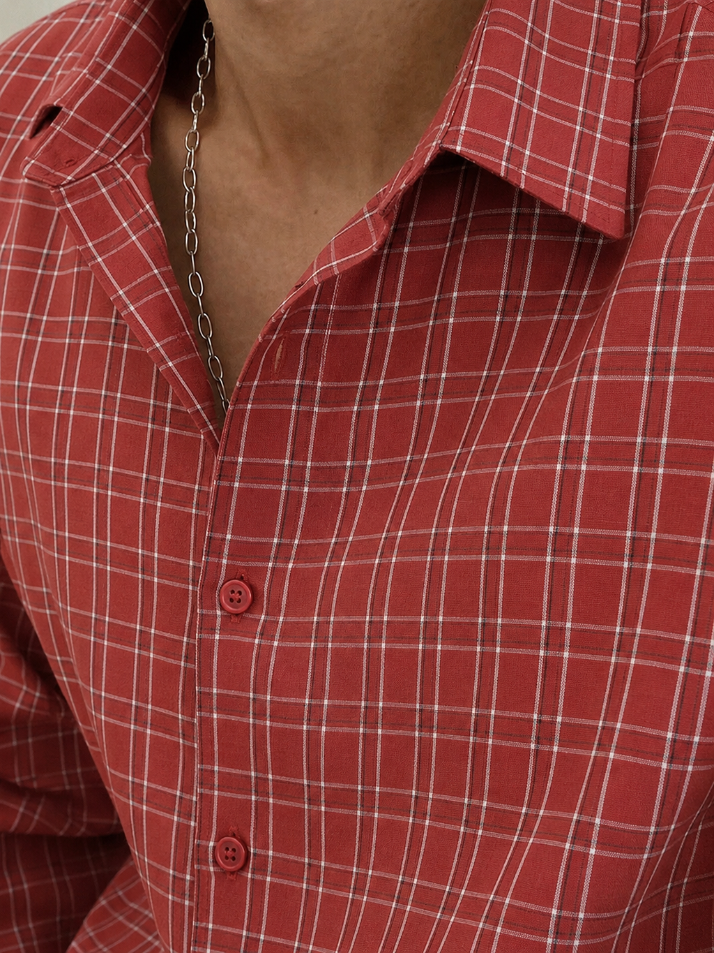 RIWYN Highland Check Relaxed Fit Shirt