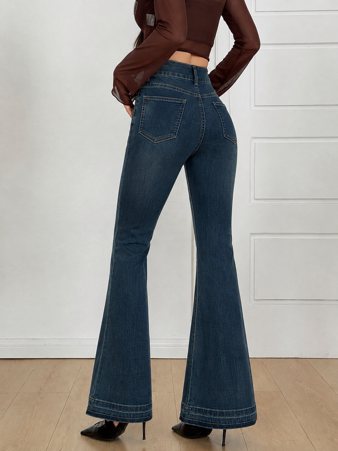 RǏWYÑ | Indigo Curve Stretch Bootcut Jeans
