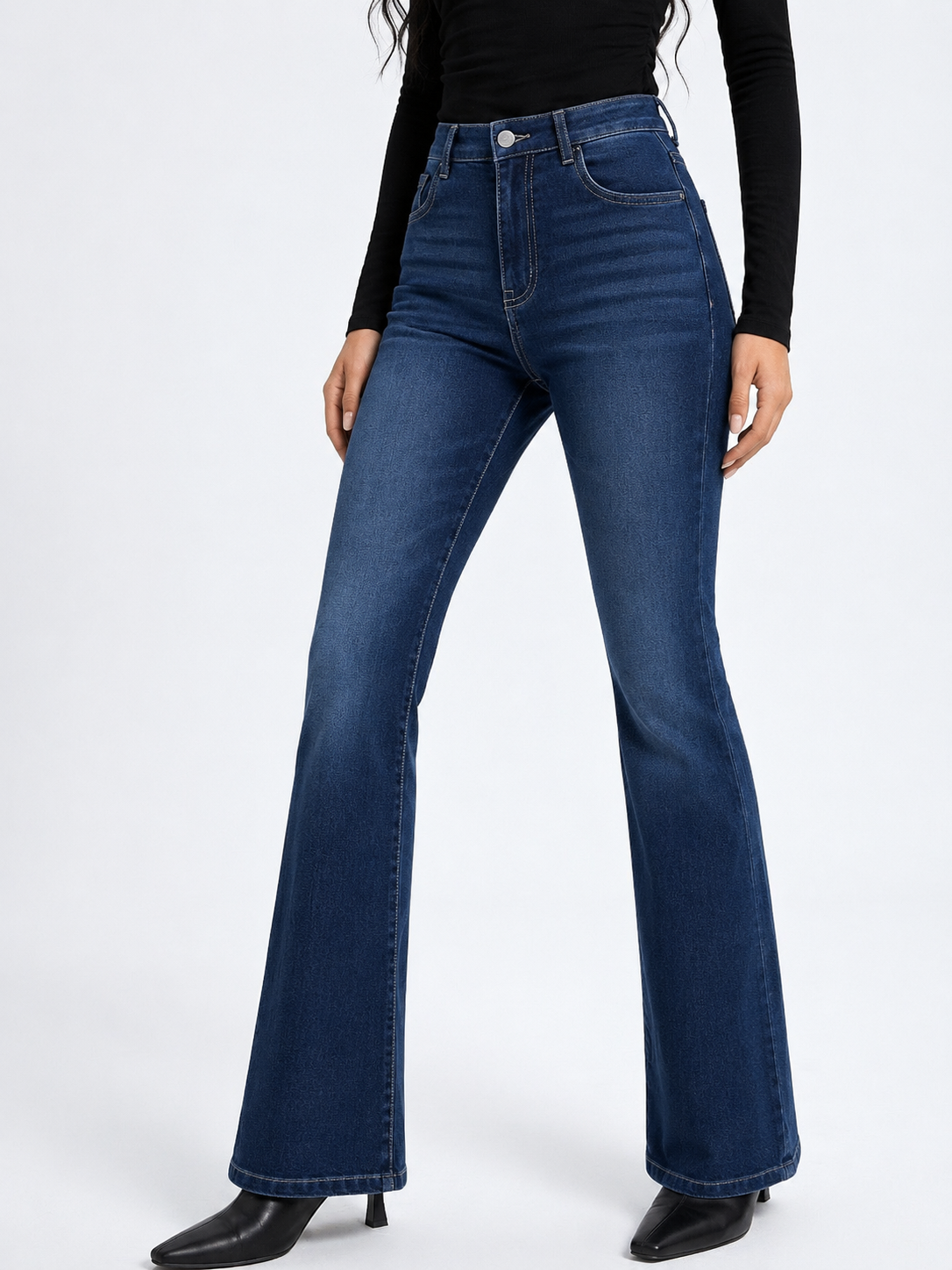 RǏWYÑ | Deep Blue Flare Bootcut Jeans