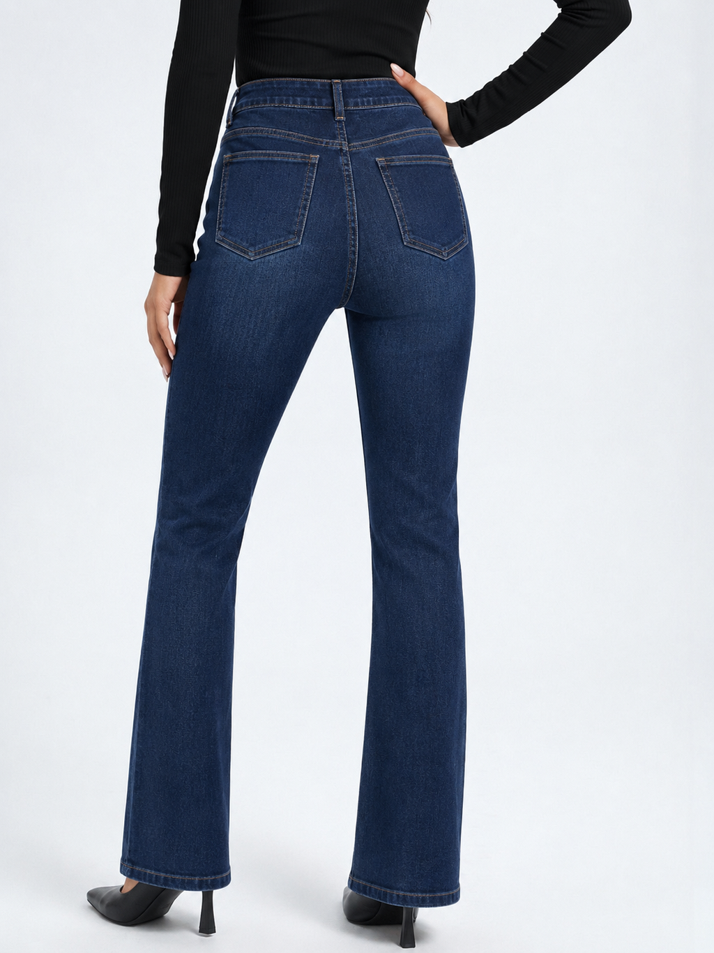 RǏWYÑ | Deep Blue Flare Bootcut Jeans