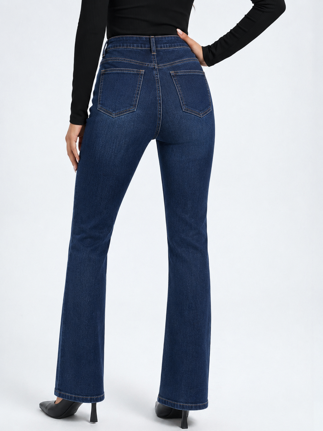 RǏWYÑ | Deep Blue Flare Bootcut Jeans