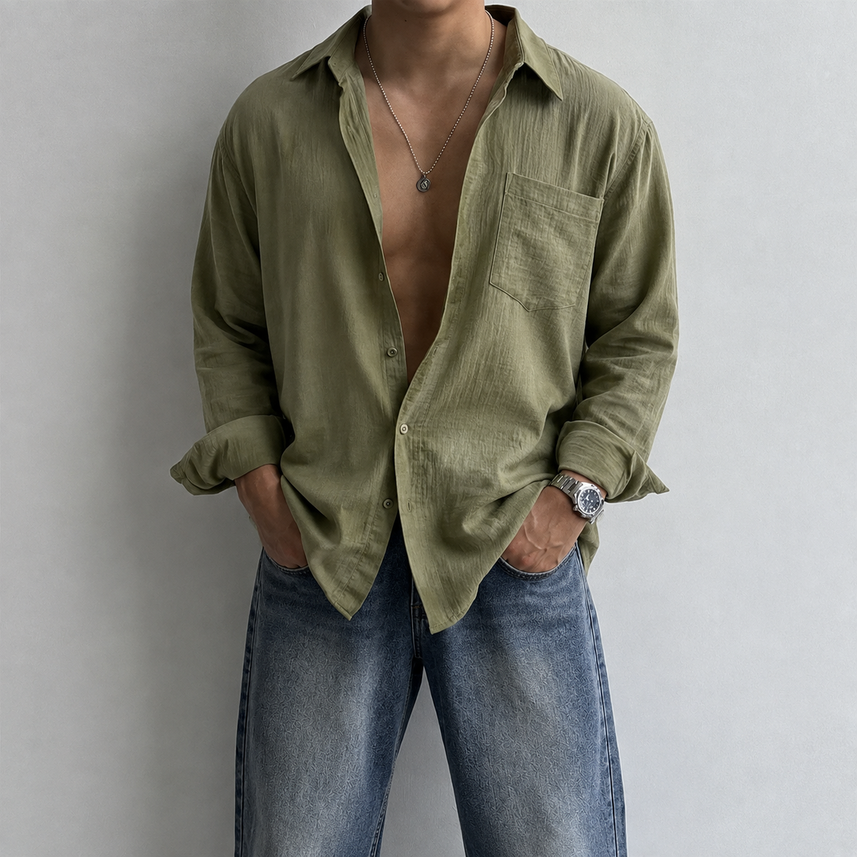 RIWYN Easy Living Tailored Casual Shirt