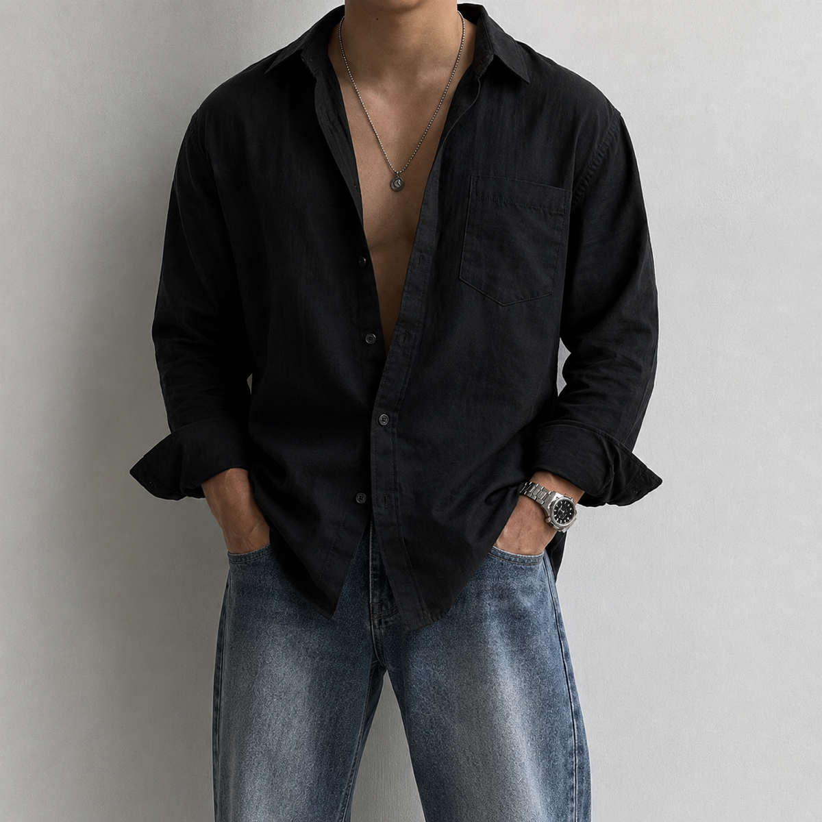 RIWYN Easy Living Tailored Casual Shirt