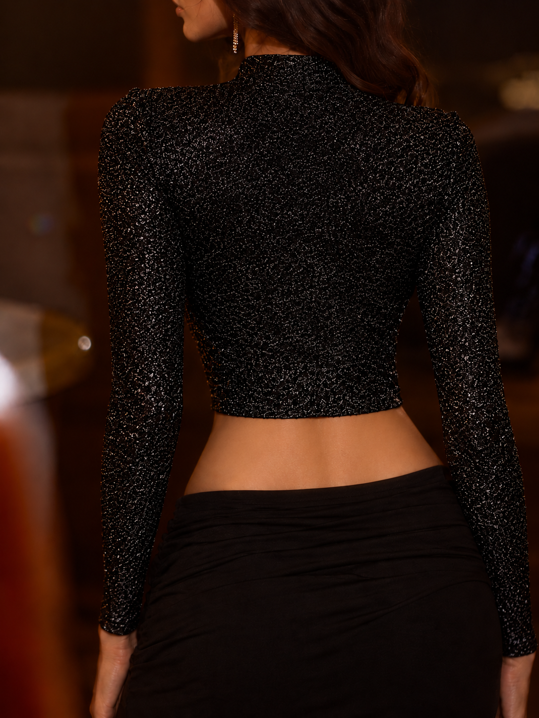 RǏWYÑ | Moonlit Shimmer Cropped Top