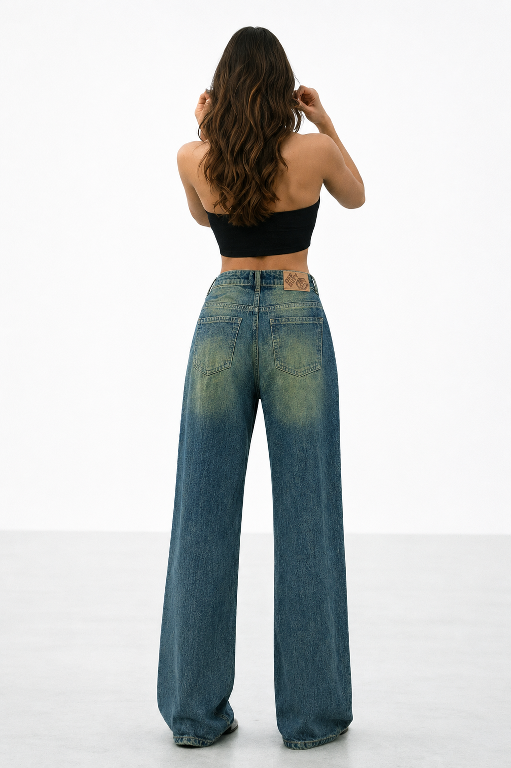 RǏWYÑ | Shade Flow Wide Leg Jeans