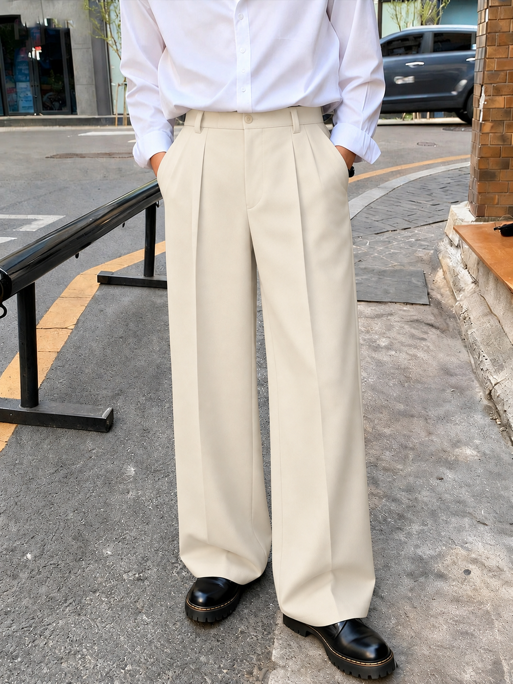 RIWYN Korean Baggy Loose Fit Pants For Men