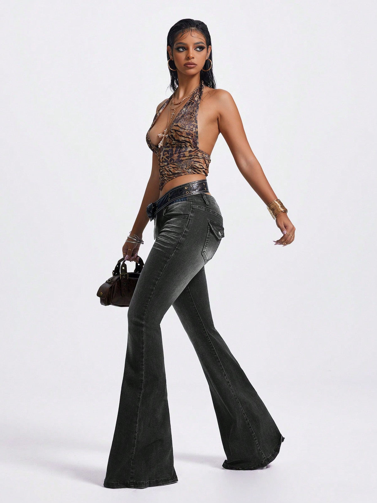 RǏWYÑ | Night Vision Flare Jeans