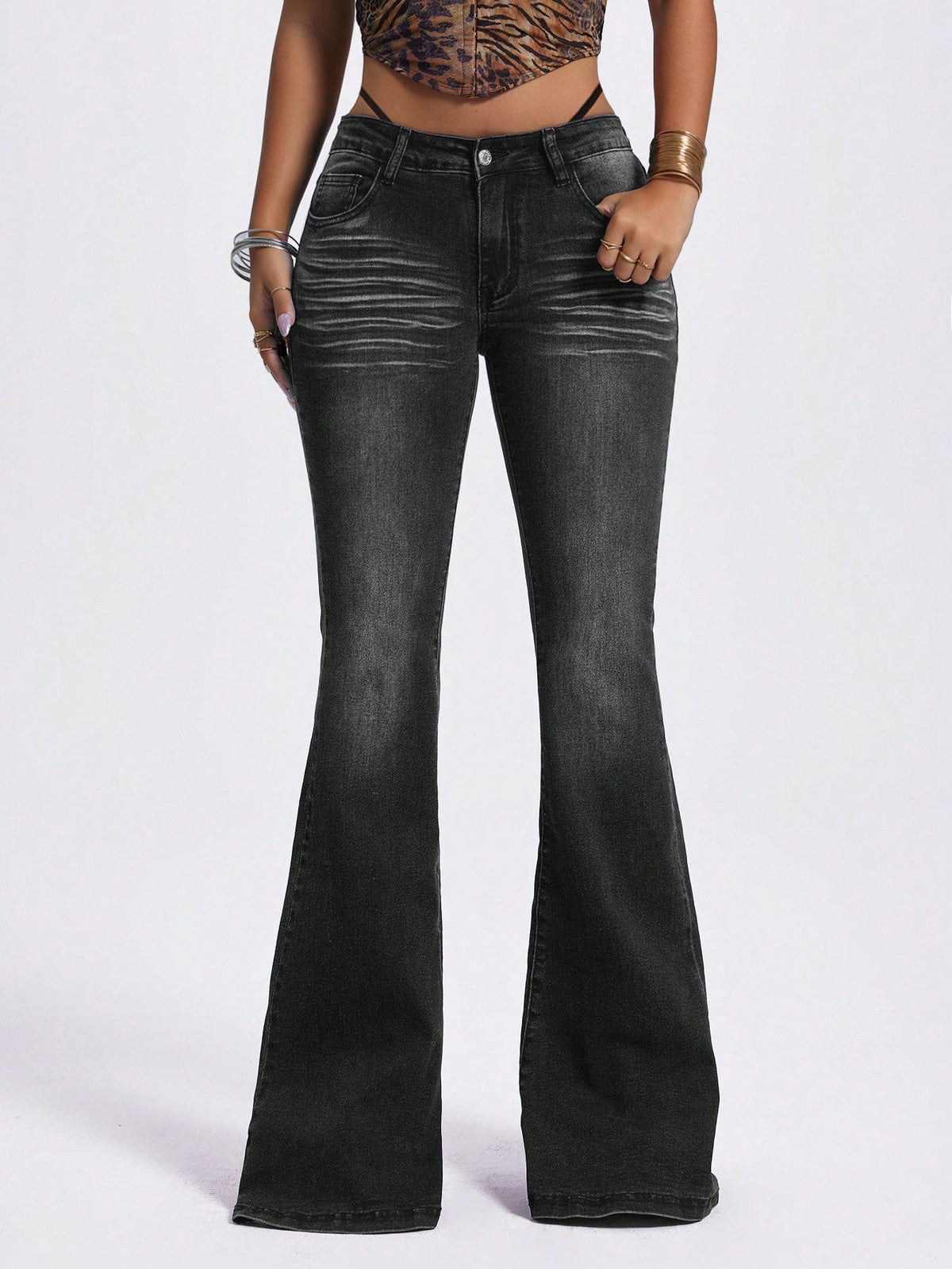 RǏWYÑ | Night Vision Flare Jeans