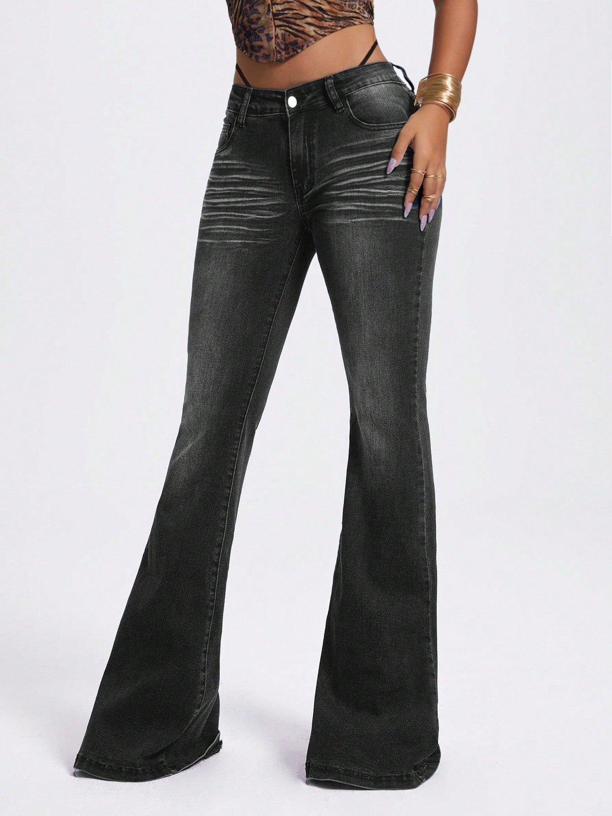 RǏWYÑ | Night Vision Flare Jeans
