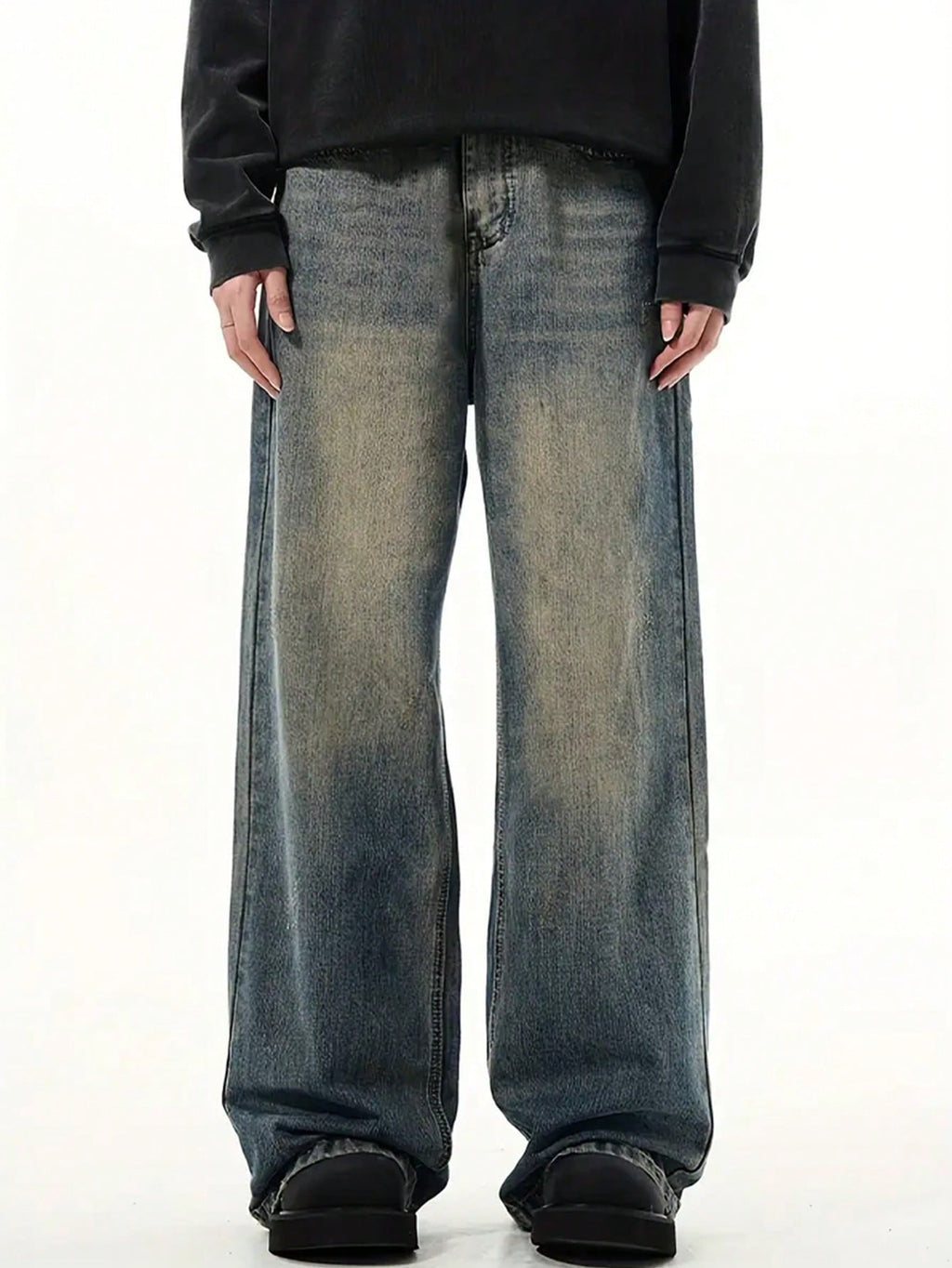 RIWYN Blue Screen Super Baggy Jeans